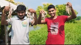 প্রথমবার নদীর চিংড়ি মাছ দিয়ে নতুন এক রেসিপি বানিয়ে খেলাম!!!@SUNDARBANVLOG