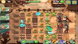 Plants vs Zombies 2: Wild West Day 22 Walkthrough