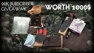 БЕСПЛАТНОЕ СНАРЯЖЕНИЕ ДЛЯ БУШКРАФТА СТОИМОСТЬЮ 1000$ - РОЗЫГРЫШ ДЛЯ 20 000 ПОДПИСЧИКОВ - ШКОЛА ВЫЖИВАНИЯ HF
