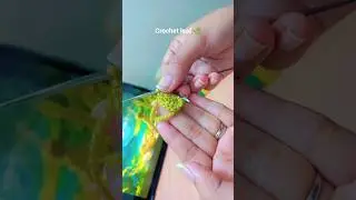 Crochet leaf tutorial for beginners #crochet #crochettutorial #leaf #crochetleaf #hobby