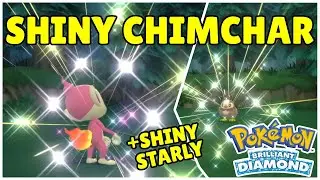 Shiny Chimchar Starter in 1942 SRs Reaction + Shiny Starly Fail - Pokemon Brilliant Diamond