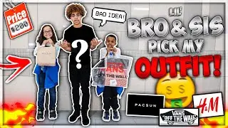 Little Brother & Sister PICK MY OUTFIT Challenge!!🤑🔥   *Public 1-10 Rating*
