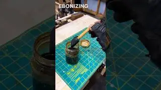 Finishing My Custom Axe Handle With Ebonizing #woodworkingtools #fyp #viral #reel #axerestoration