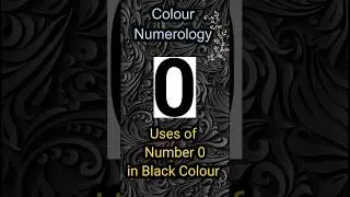 A Very Powerful uses of Number 0 in Black Colour #colourtherapy #numerology #number0#explorer#reach🙏