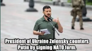 President Zelensky's response to Putin's annexation ceremony.