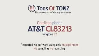 Phone sounds: cordless phone AT&T CL83213. Ringtone 02