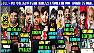 NEYOO REPLY TO TSMFTX BLAZE | SENTINEL ON VLT &times; S8UL  | THUG CHANNEL DELETE ? AMAN LINEUP CONFIRM |