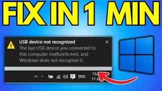 Fix Unknown USB Device (Device Descriptor Request Failed)