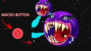 MACRO BUTTON + DESTROYING KS CLAN + SOLO TAKEOVER (AGAR.IO MOBILE)