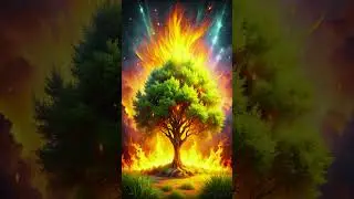 Moses And The Burning Bush - AI