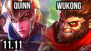 QUINN vs WUKONG (TOP) | 7/1/7, 1000+ games, Rank 11 Quinn | KR Challenger | v11.11