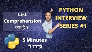 List Comprehension in Python || Easy Hindi tutorial || Python Interview questions #1