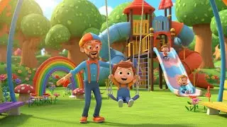 Blippi Lost His Shoes at the Playground 🛝 | Kids Songs & Nursery Rhymes