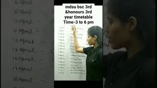mdsu exam date 2023| mdsu exam time table 2023| #shorts,#mdsu,#mdsuniversity