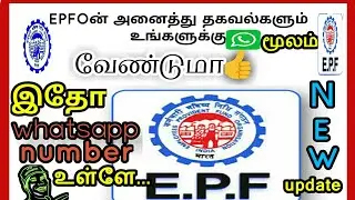 Should all the information of EPFO ​​be available on Whatsapp? ...|| EPFOன் தகவல்கள் இப்ப Whatsappல்
