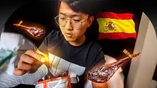 Viendo a mi Youtuber favorito probar comida española