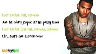 Chris Brown - Shit God Damn (feat. Big Sean) [LYRIC VIDEO]