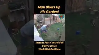 Man Destroys His Own Garden 😂💥 Pest Control FAIL