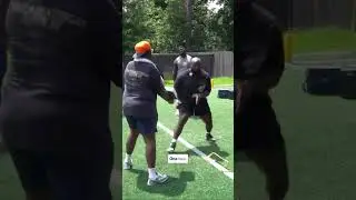 NFL Defensive Lineman Maliek Collins Mic'd Up at his Training Session with Coach BT Jordan.  #nfl