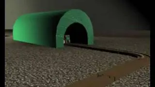 3D toy-train animation