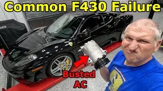 Замена сломанного компрессора кондиционера на Ferrari F430