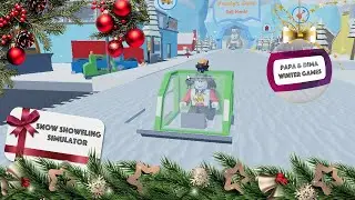 ГОНКИ НА СНЕГОУБОРЩИКАХ в ROBLOX Snow Shovelling Simulator!