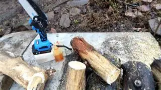 Портативная 6 дюймовая бесщёточная аккумуляторная цепная пила PROSTORMER 21V PTET02002A с Aliexpress