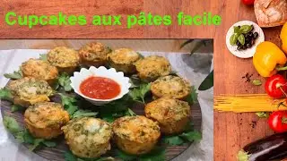 Cupcakes aux pâtes.بان كيك مالح بأبسط طريقة