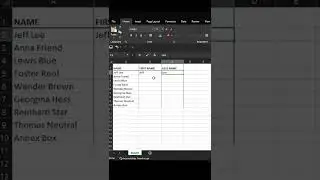 Excel Shortcuts_How to quickly fill name series in Excel #shorts