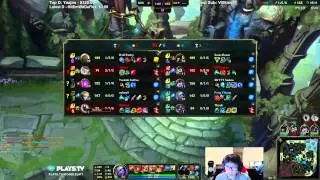 Doublelift duo Meteos - Tristana vs Ezreal ADC - League of Legends