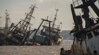 EL CEMENTERIO DE BARCOS MAS GRANDE DE MÉXICO en mazatlán más de 500 barcos están aquí