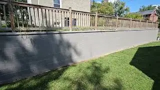 Cinder Block Retaining Wall 🧱 