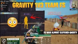 Gravity 1v3 Team Fs | Qwerty vs Fs | Pmpl Pakistan Qualifiers | fs wasi