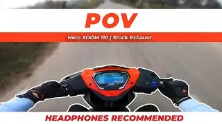 POV - Hero XOOM 110 | Stock Exhaust - Raw Sound | Eargasm (2K)