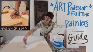 Подготовьте поверхность для живописи вместе со мной 🎨 Руководство по натяжке и грунтованию холста 🖼️