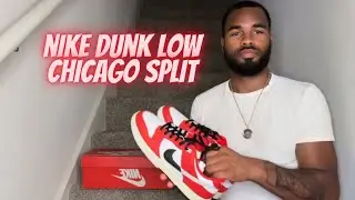 CHICAGO SPLIT NIKE DUNK LOW | Unboxing Review & On Foot