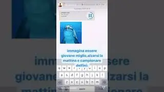 YOUNG MILES CAMPIONA DEI DELFINI E FA UN BEAT (insta stories)