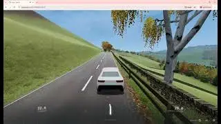 Mr. Sleepy Cat's first drive in slowroads.io