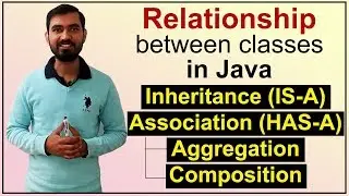 Inheritance (IS-A), Association (HAS-A), Aggregation & Composition -  Relationship in Classes Java