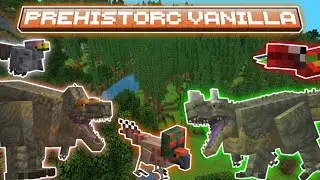 🦖PREHISTORIC VANILLA MOD para MINECRAFT BEDROCK🌴💚 - &iexcl;DINOSAURIOS VANILLA!