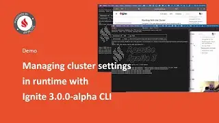 Managing cluster settings in runtime with Ignite 3.0.0-alpha CLI