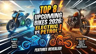 Top 8 Upcoming Bikes 2026 🔥 | Electric ⚡ vs Petrol ⛽ | Full Comparison
