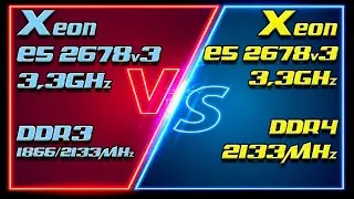 Xeon E5 2678v3, DDR3 1866MHz (9-9-9-22) vs DDR3 2133MHz (10-10-10-27) vs DDR4 2133MHz (12-11-11-28)