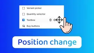 How to change the position of the Textbox in Shopify?