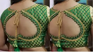 Karwachauth special ulte dil gale par khoobsurat blouse design