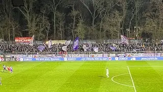 VfL Osnabrück Fans mit lautstarkem Support beim Spiel gegen Viktoria Köln 08.12.2024