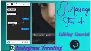 Hey check story Instagram reels video | How to make trending massage statusideo | PG Creation