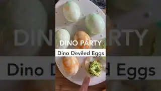 Dinosaur Deviled Eggs, Dino Party food | Faszerowane Jajka, Dino urodziny | #Shorts