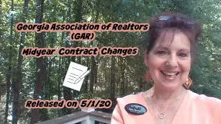 Georgia Association of REALTORS (GAR) Midyear Contract Changes as of 5/1/20