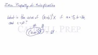 Zero Property of Multiplication